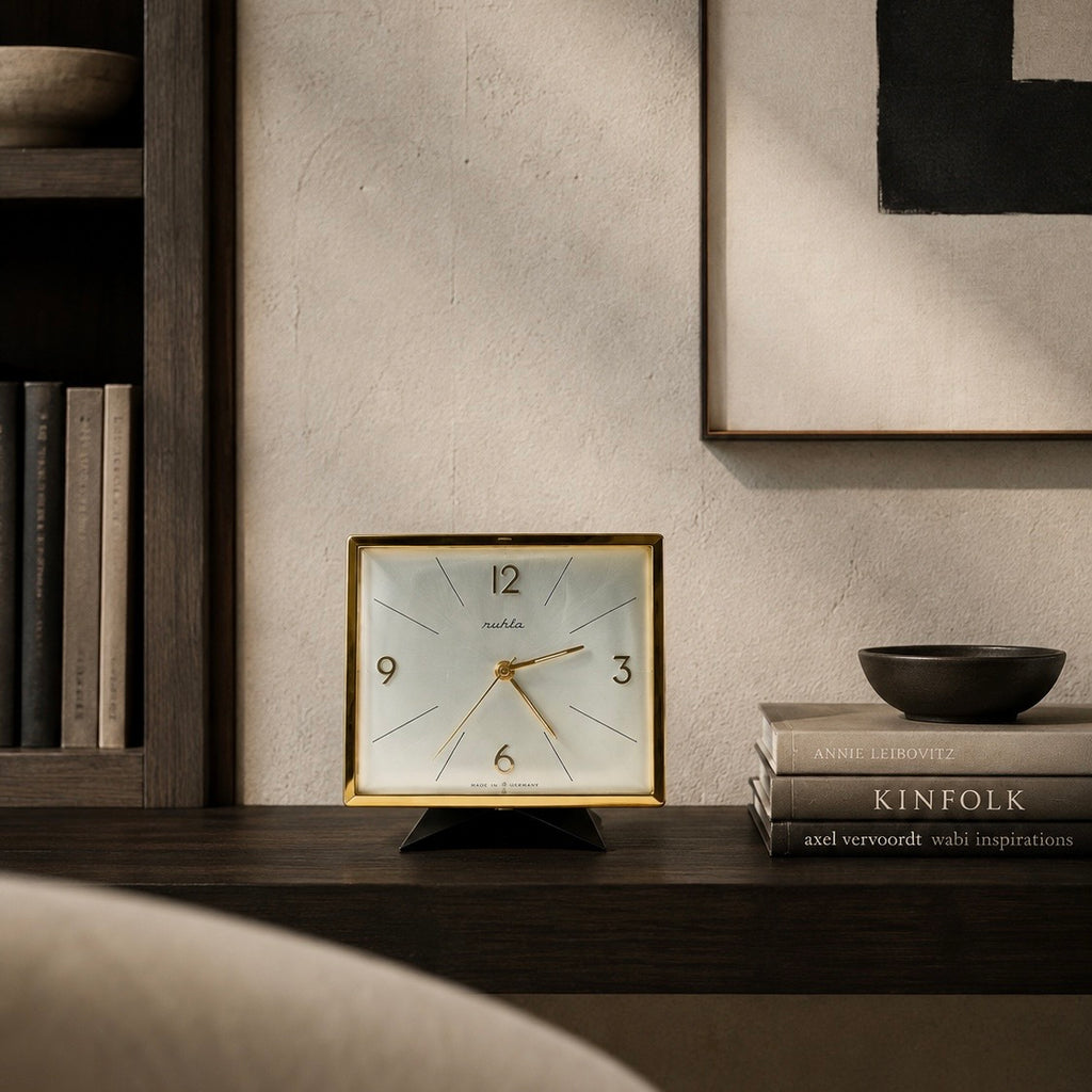 Ruhla UMF 69 Mid-Century Mechanical Table Clock – c. 1960s–Early 1970s