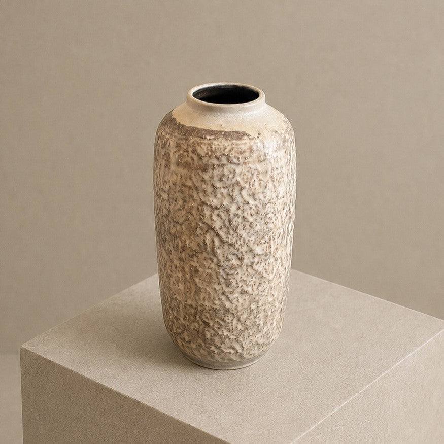 VEB Haldensleben Brutalist Cylinder Vase (Model 8200) – c. 1965–1975