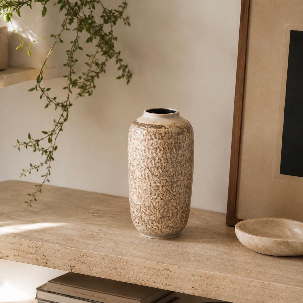 VEB Haldensleben Brutalist Cylinder Vase (Model 8200) – c. 1965–1975