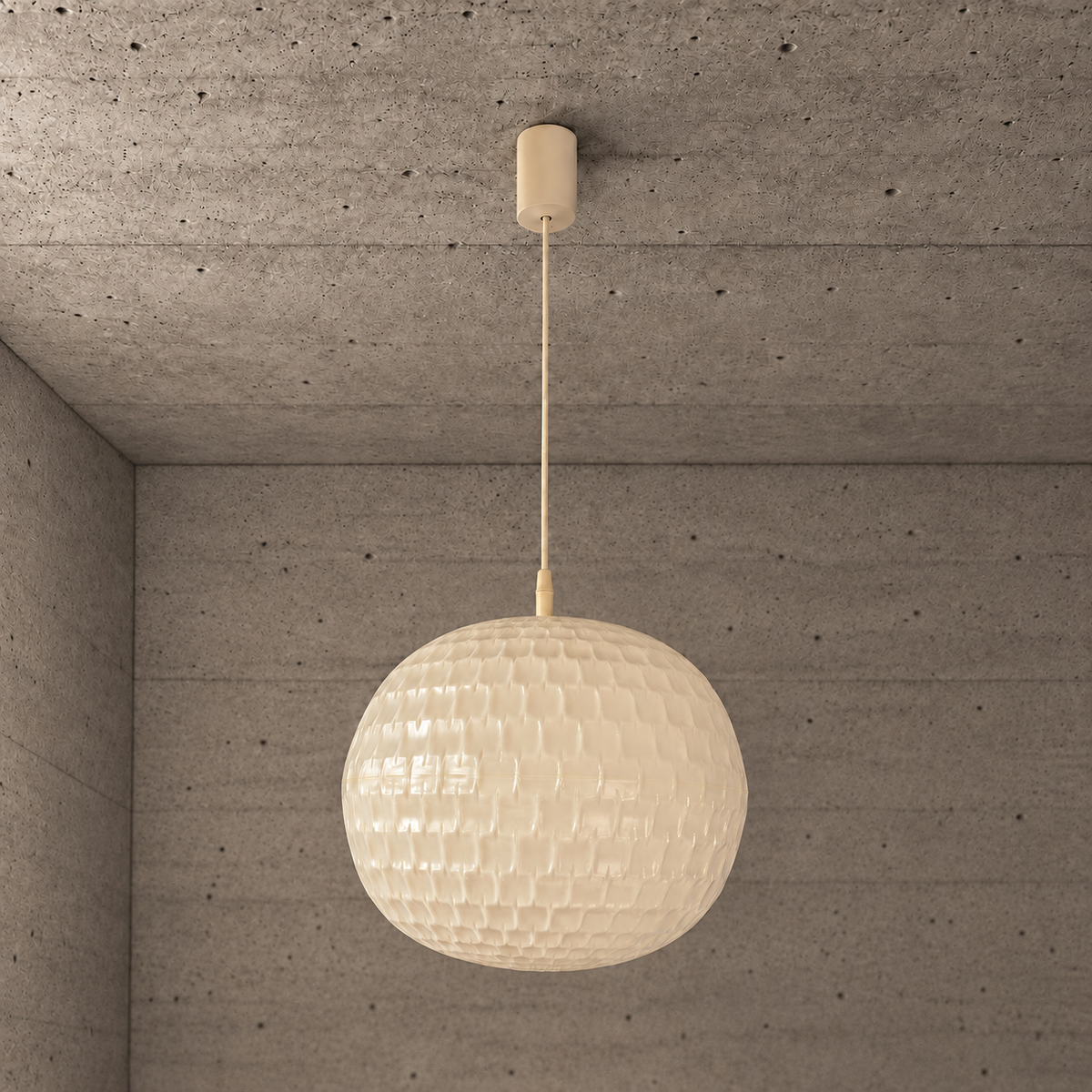 ERCO 2107, Lampă suspendată design Aloys F. Gangkofner – Germania, cca. anii 1960–1970 


