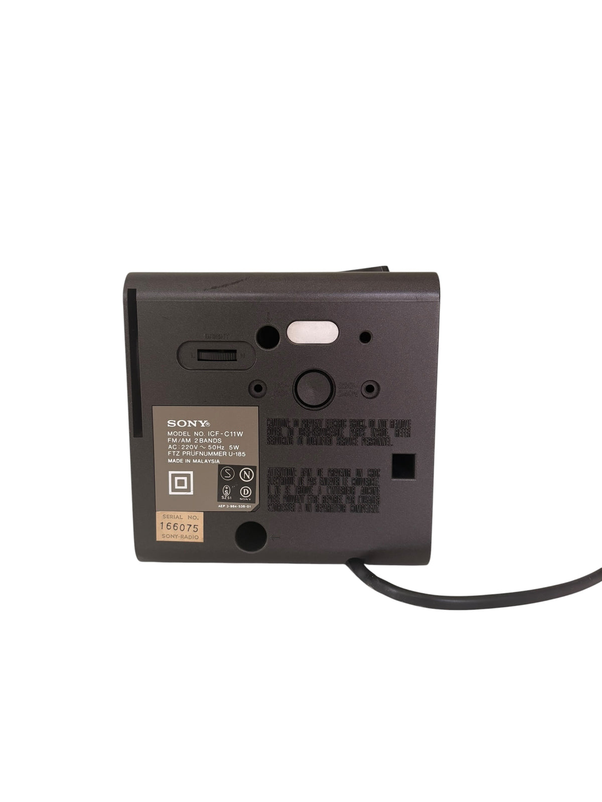 Sony Digicube ICF-C11W Radio cu ceas digital – cca. 1985–1989
