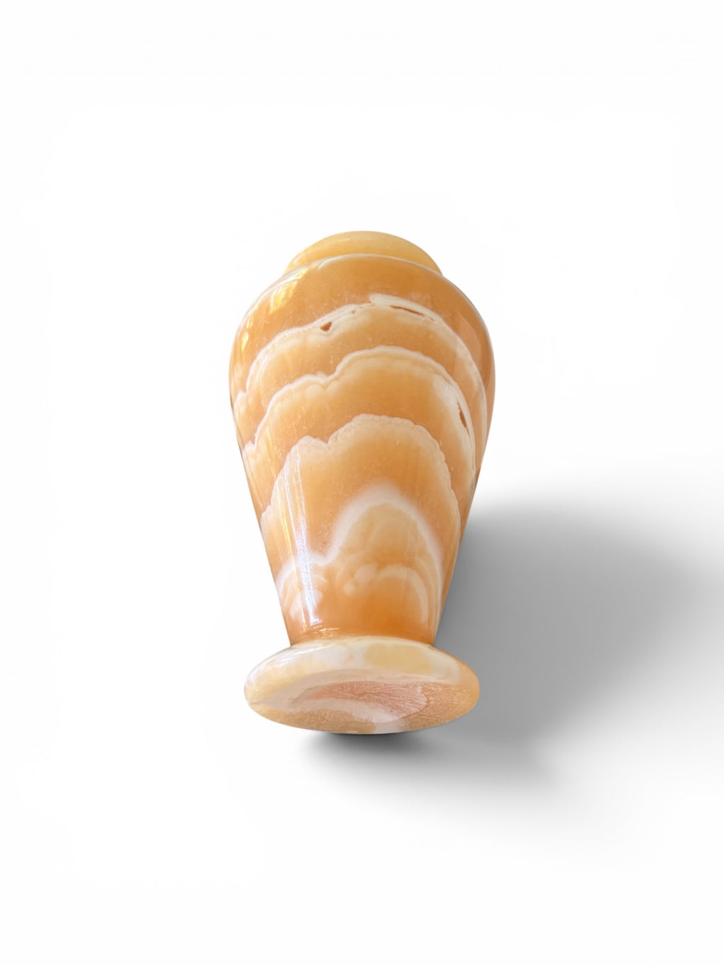 Vintage Neoclassical Solid Onyx Vase – c. 1970s–1980s