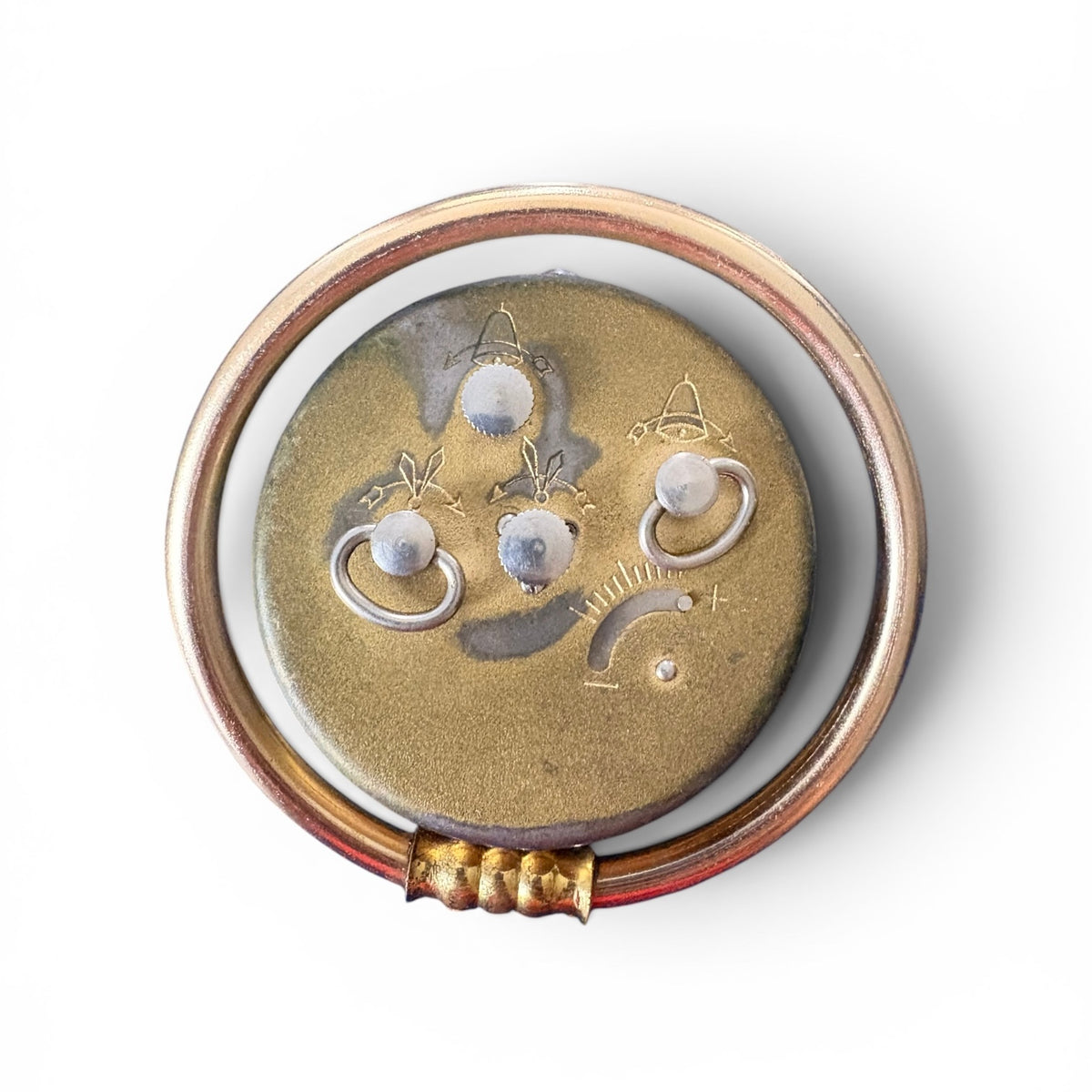 Slava Mechanical Ring Stand Desk Clock – c. 1970–1979